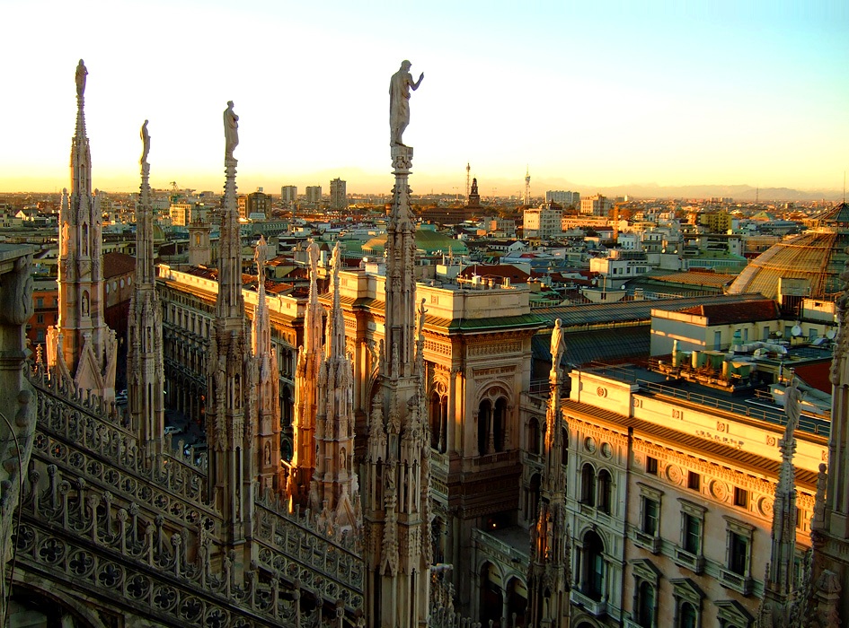 View of Milan from Duomo